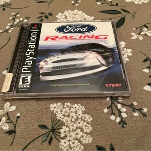 Ford Racing PS1 Video Game Playstation 1 - CIB Tested Racing